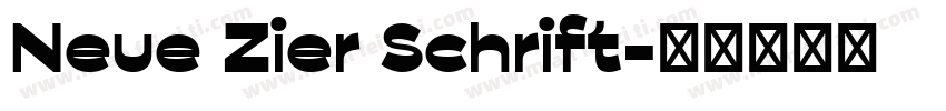 Neue Zier Schrift字体转换